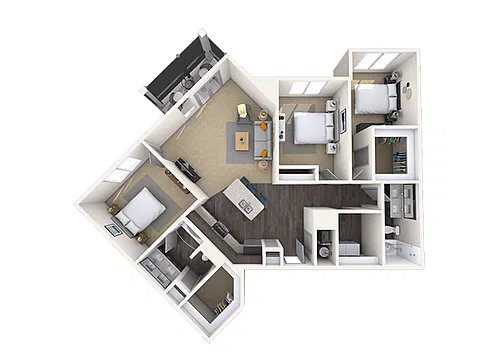 Floor plan Queen