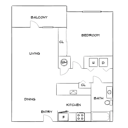 Floor plan Design 1B