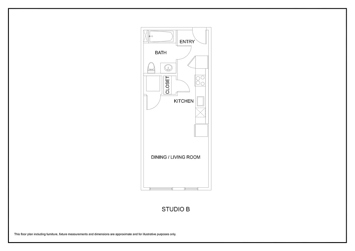Floor plan Studio