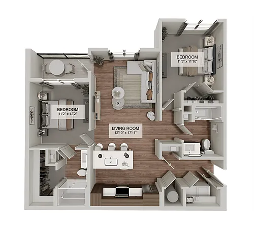 Floor plan The Willow Summit (B1C)