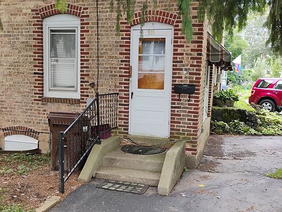 private entrance with 2 designated parking spaces