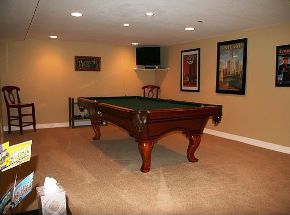 Basement Billiard Area
