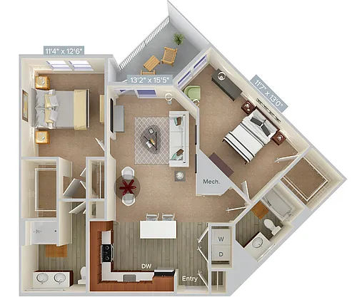 Floor plan B3-2-1102