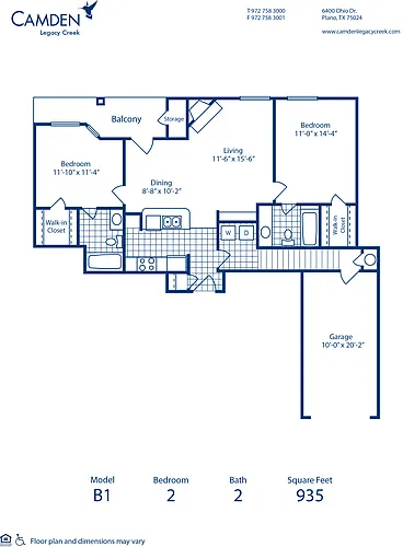Floor plan B1