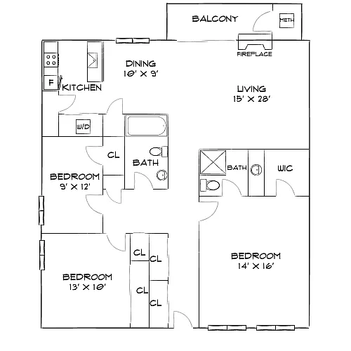 Floor plan Design 3B Premier 2