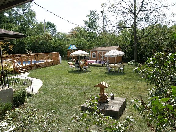 Back yard from patio