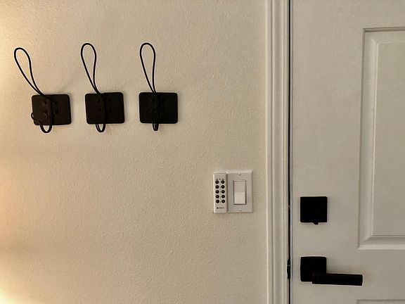 Updated hardware and coat hooks