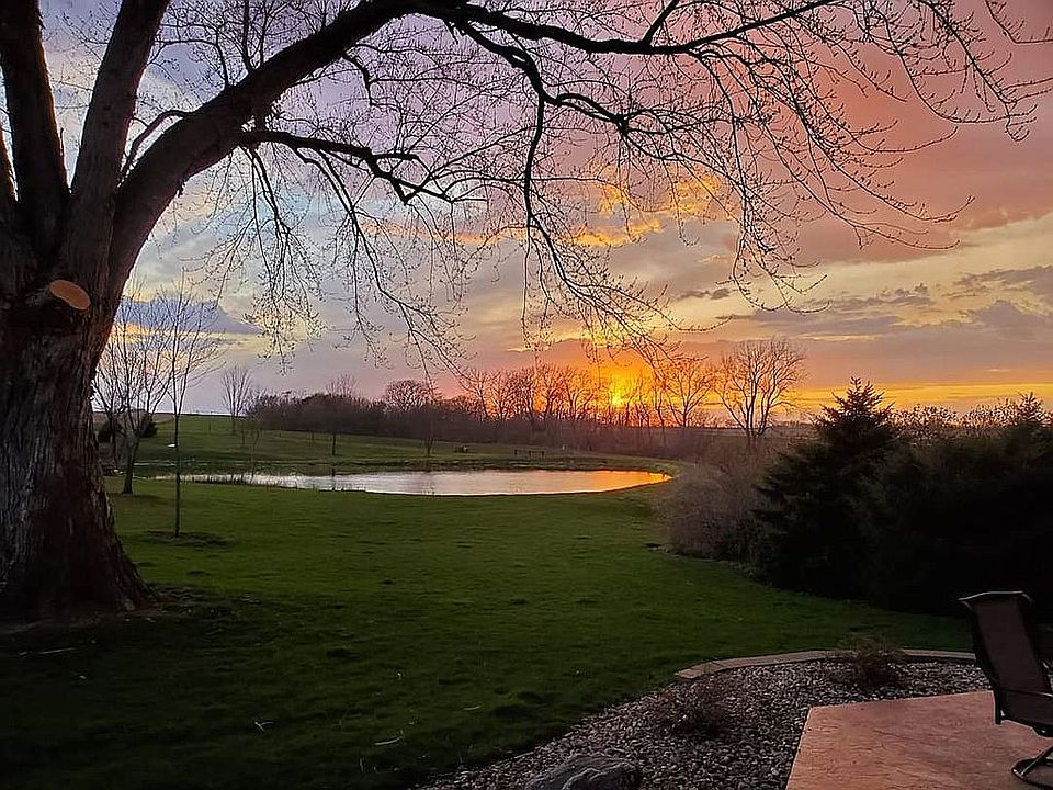 Back deck sunset