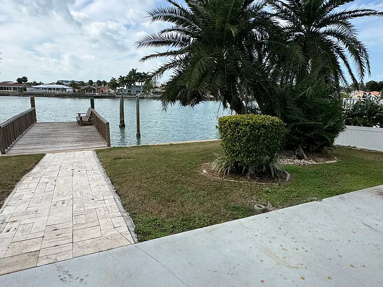 Back yard and dock