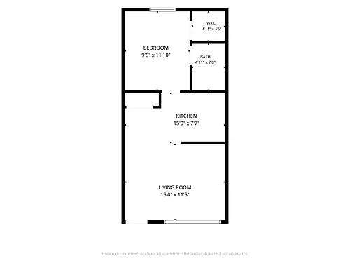 Floor plan 1 BED