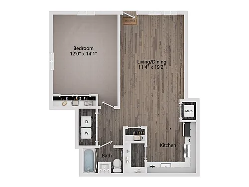 Floor plan Glenwood (1/1)