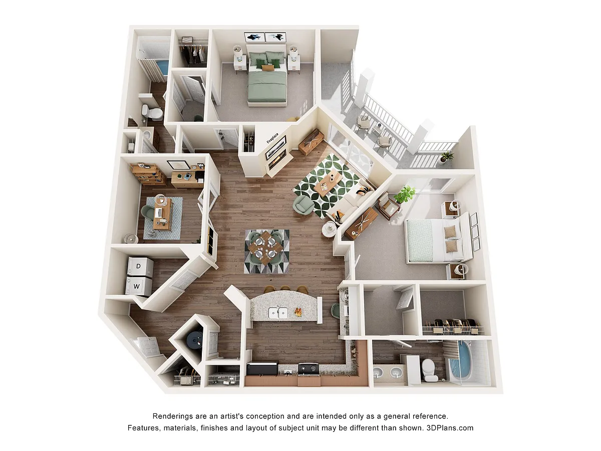 Floor plan B5 Plus Den