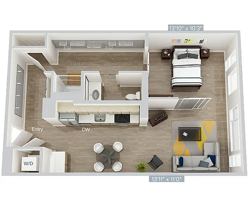 Floor plan A13
