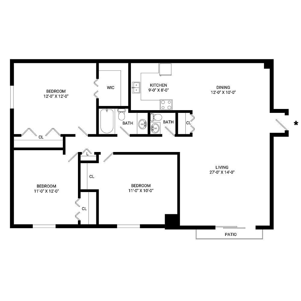 Floor plan Violet