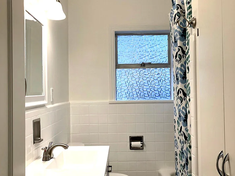 Newly remodeled bathroom.