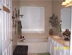 Spacious master bath