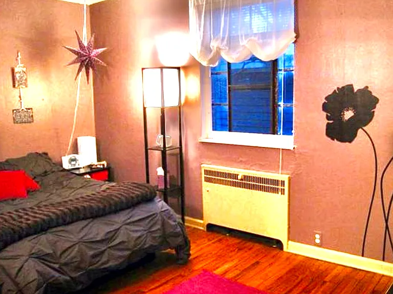 Decor by former tenant when furnished