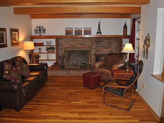 Refinished hardwood floors.