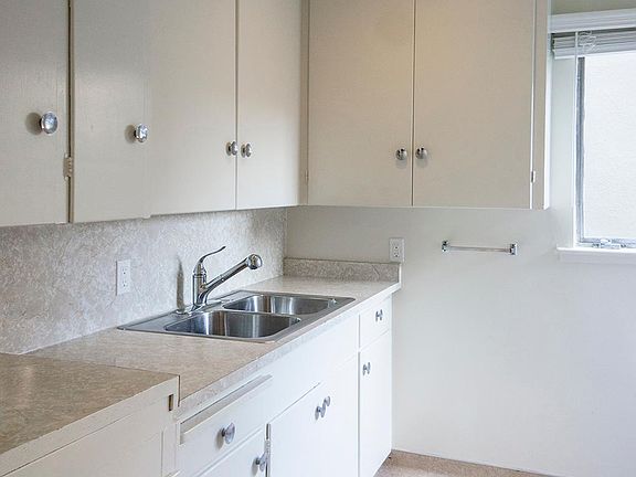 Bright kitchen with two windows