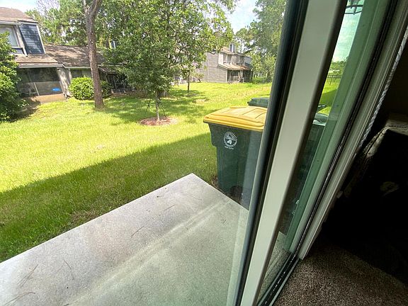 Sliding door to backyard