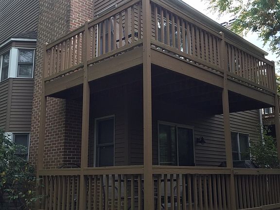 Two-story rear deck