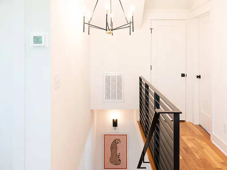 Staircase Lighting and Upstairs Hallway