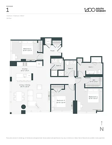 Floor plan P1