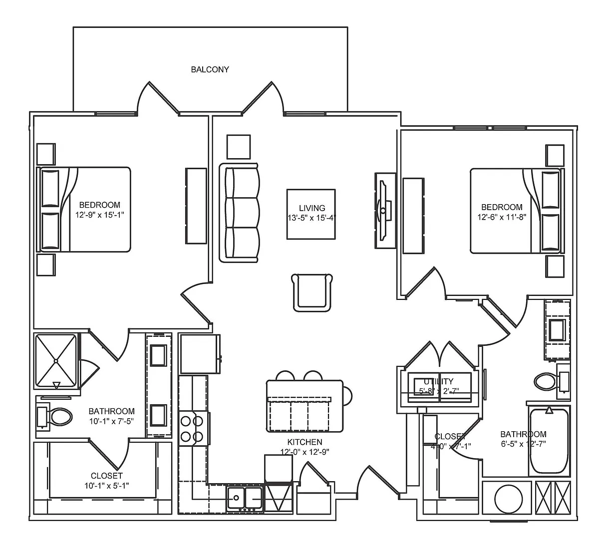 Floor plan B1b Alt 2