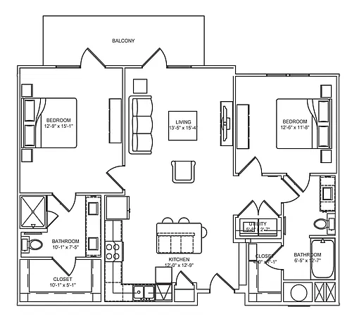 Floor plan B1b Alt 2