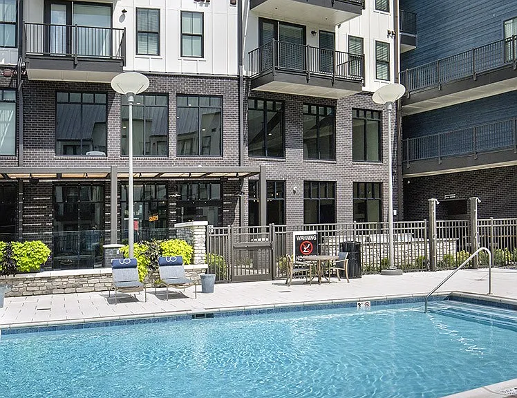 Resort-style pool and expansive sundeck