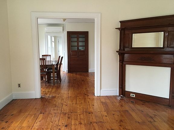 Living room into dining room