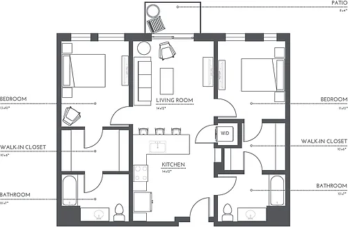 Floor plan B1