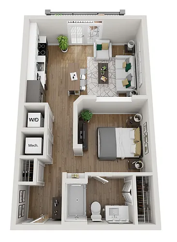 Floor plan 2A2 - Phase 2 Modern