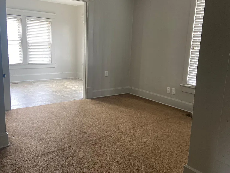 first floor bedroom and entryway