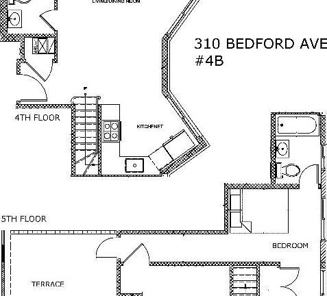 2nd image of 310 Bedford Ave APT 4B