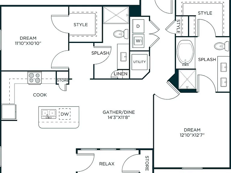 B2 floor plan Vibe Med Center