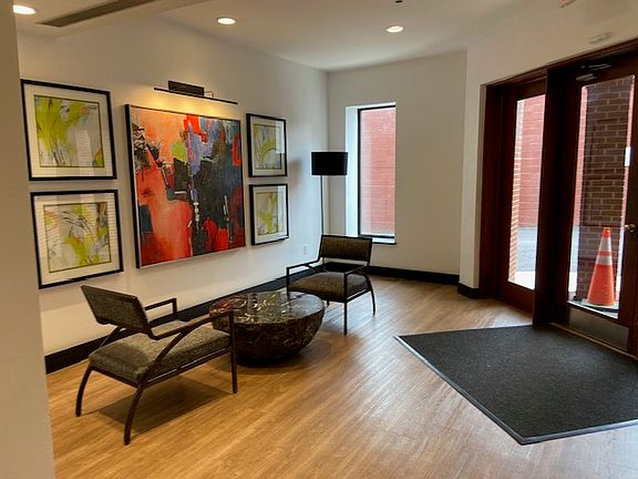 Lobby at apartment entrance