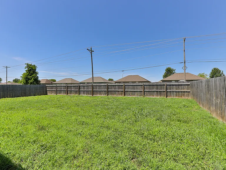 Big back yard