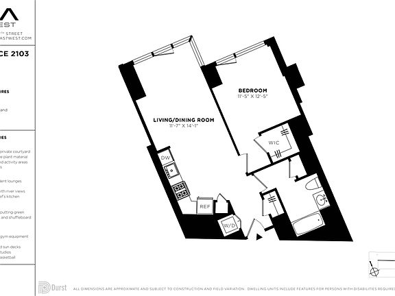 2nd image of 625 W 57th St APT 2103
