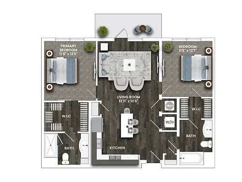 Floor plan B1B