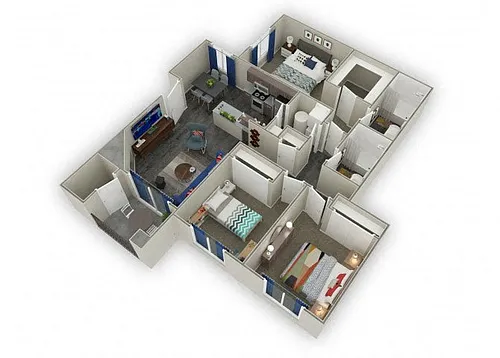 Floor plan Deluxe- The Denali
