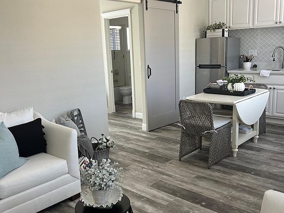 Entrance to bedroom off Kitchen