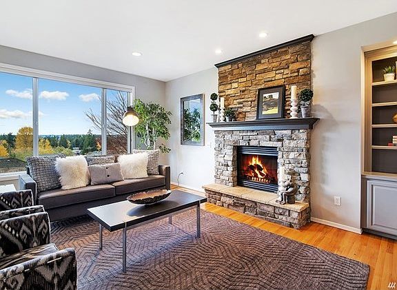 A second gas fireplace is found in the Family Room.