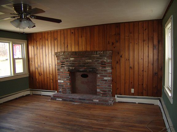 Living room with fireplace