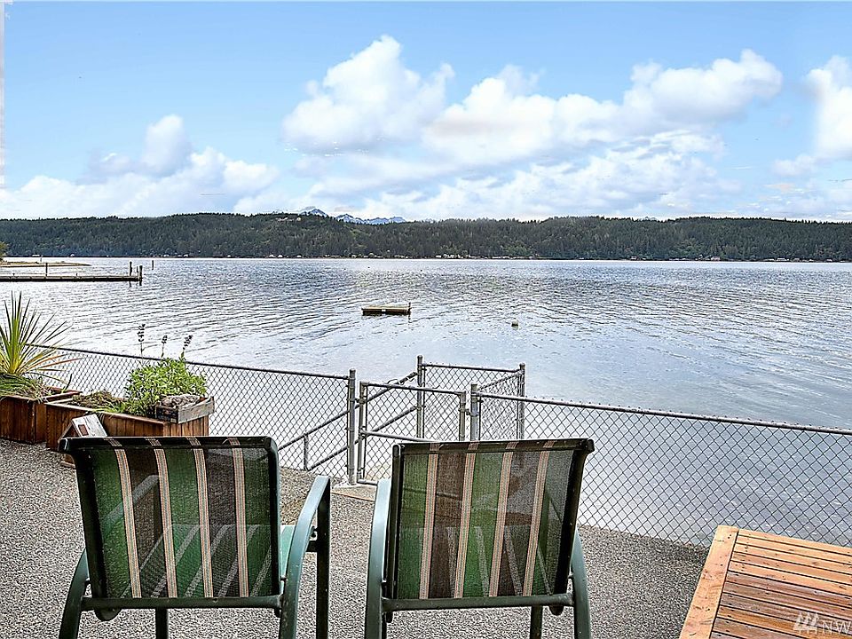 Concrete bulkhead and stairs down to 92' +/- of waterfront.