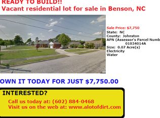 Harnett St, Benson, NC 27504
