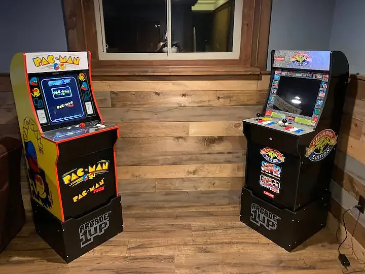 Living Room #2 Basement- Old-school Arcade Games