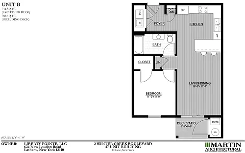 Floor plan B - 47 unit