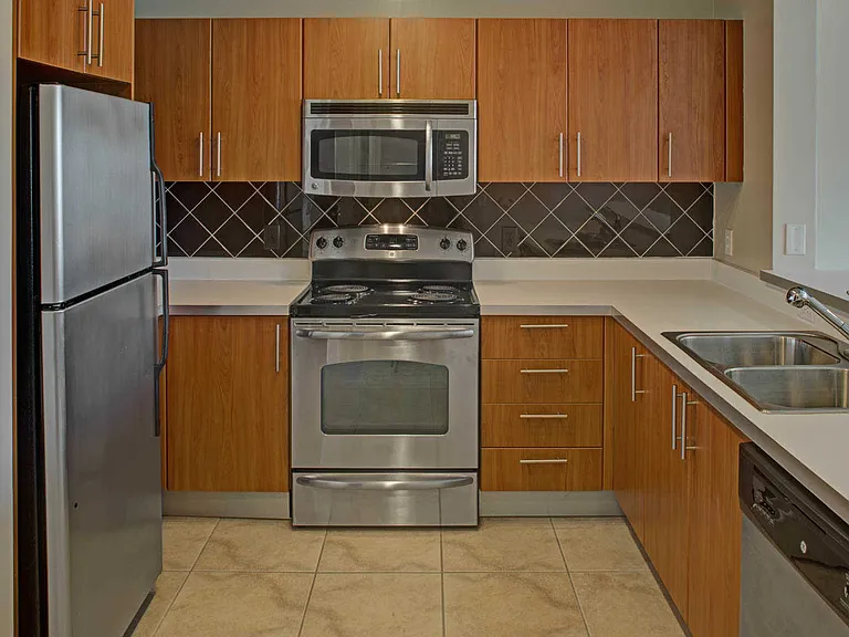 Kitchen with Stainless Steel Appliances and Dishwasher