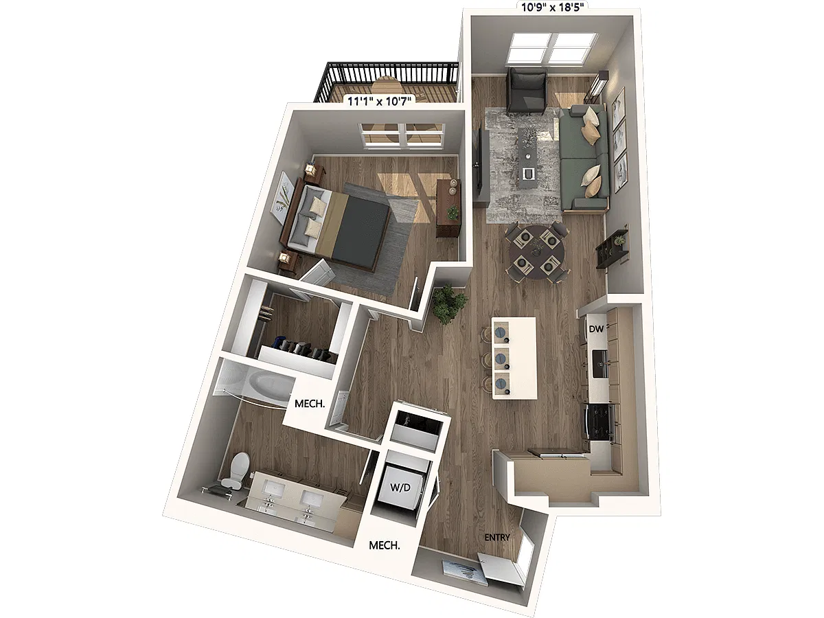 Floor plan A18